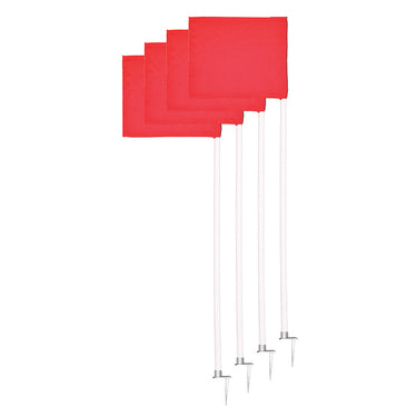Corner Flags - Official Size with Stationary Base - (Set of 4)